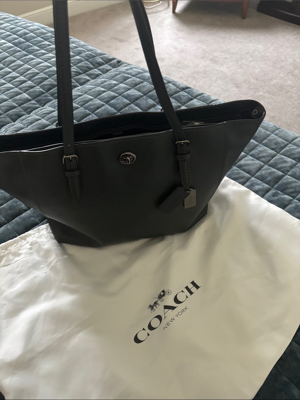 Coach Hadley Turnlock Tote Bag